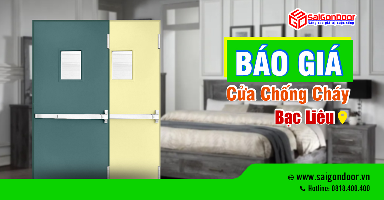 Bảng Giá Cửa Chống Cháy Bạc Liêu