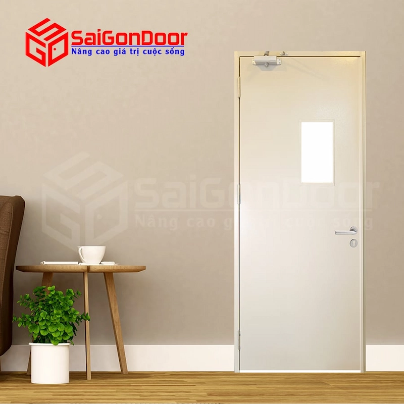 Khả năng chịu nhiệt, cách âm và  tính thẩm mỹ của cửa thép chống cháy 