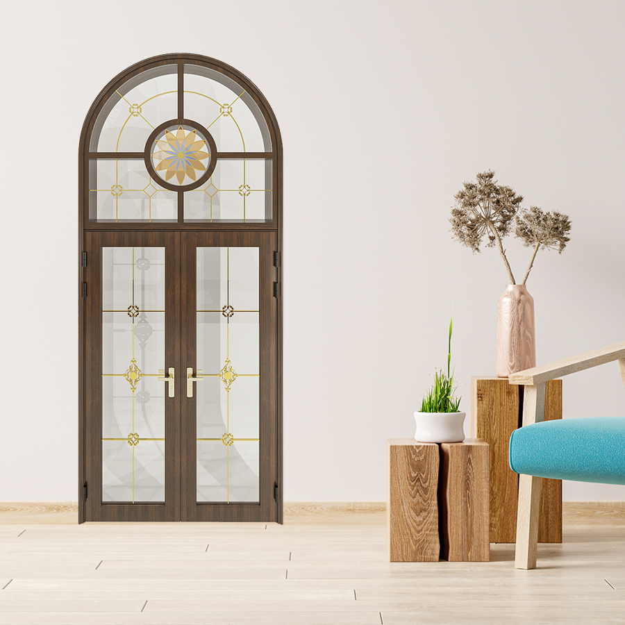 Cửa Nhôm Vân Gỗ SGD-CNVG-10