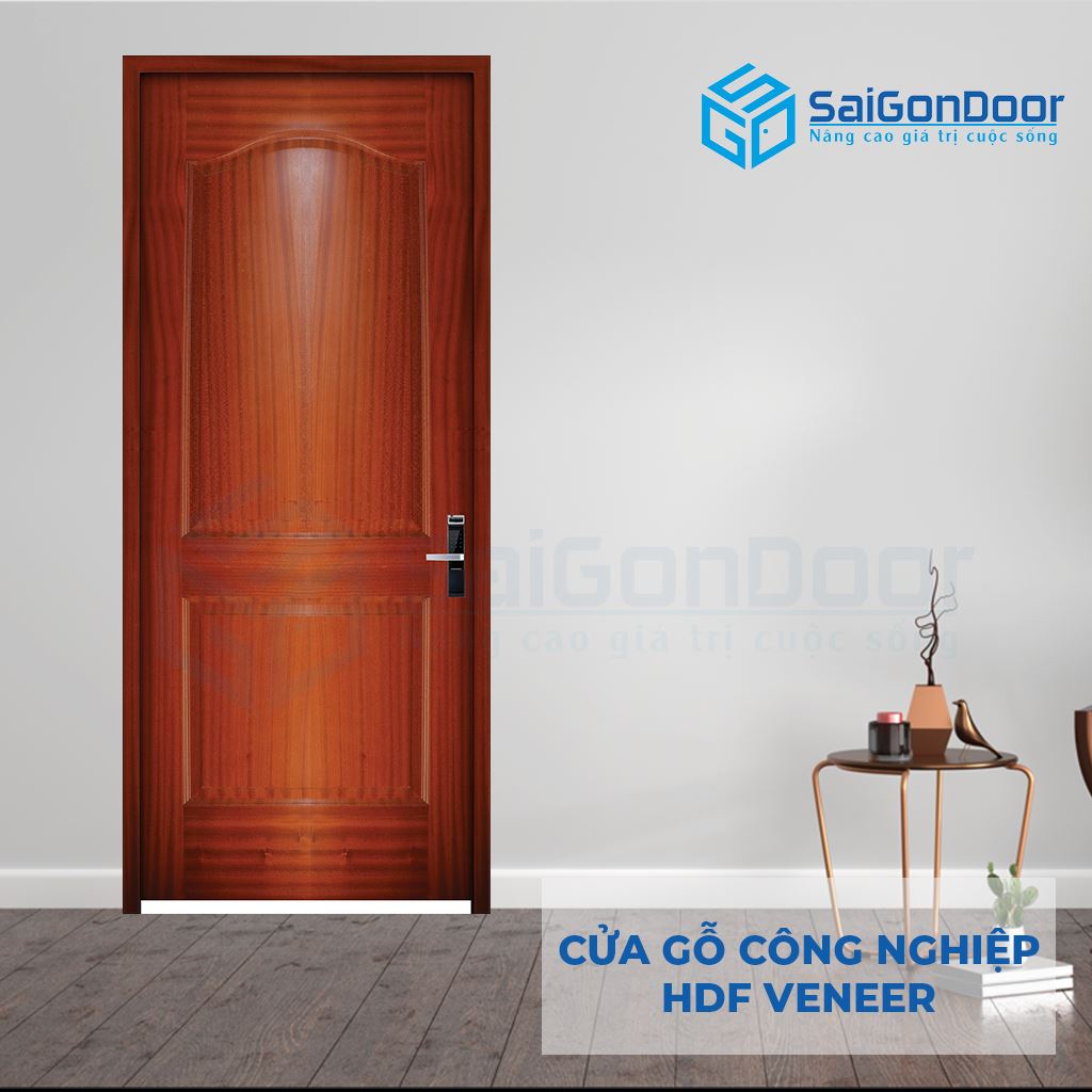 Cửa Gỗ Công Nghiệp HDF Veneer 2A cam xe