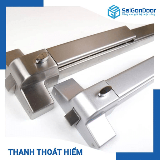 Thanh thoát hiểm cửa chống cháy có thiết kế bằng Inox 304