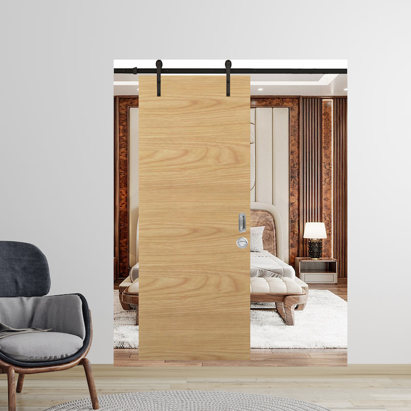 CỬA GỖ CÔNG NGHIỆP MDF VENEER lua truot treo ray