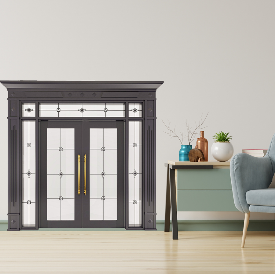 Cửa Nhôm Vân Gỗ 69