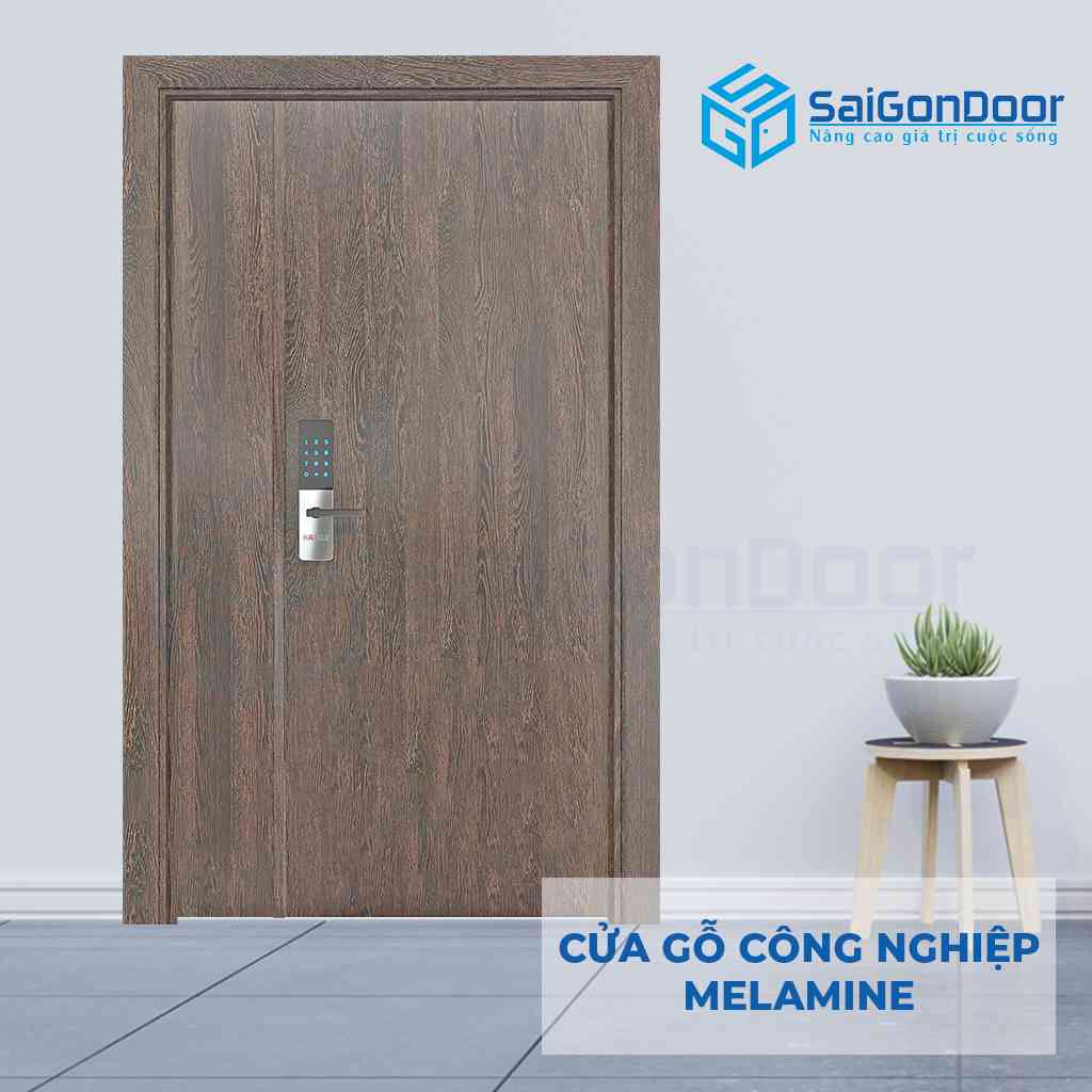 CỬA GỖ CÔNG NGHIỆP MDF MELAMINE 2P1