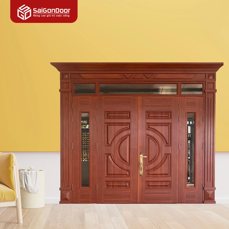 Cửa thép vân gỗ SGD-KM.TVG-4C.20