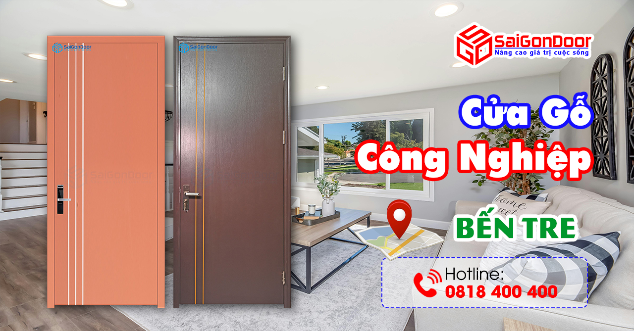 Báo giá thi công cửa gỗ công nghiệp Bến Tre