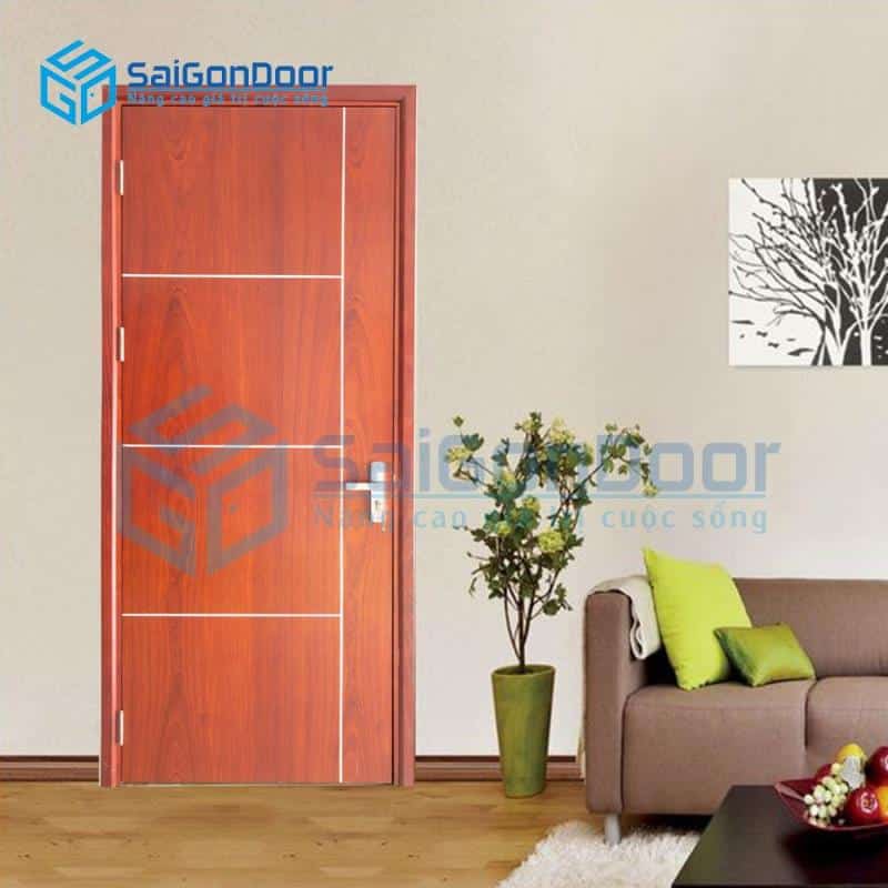 Cửa Gỗ MDF Veneer P1R4-SAPELE