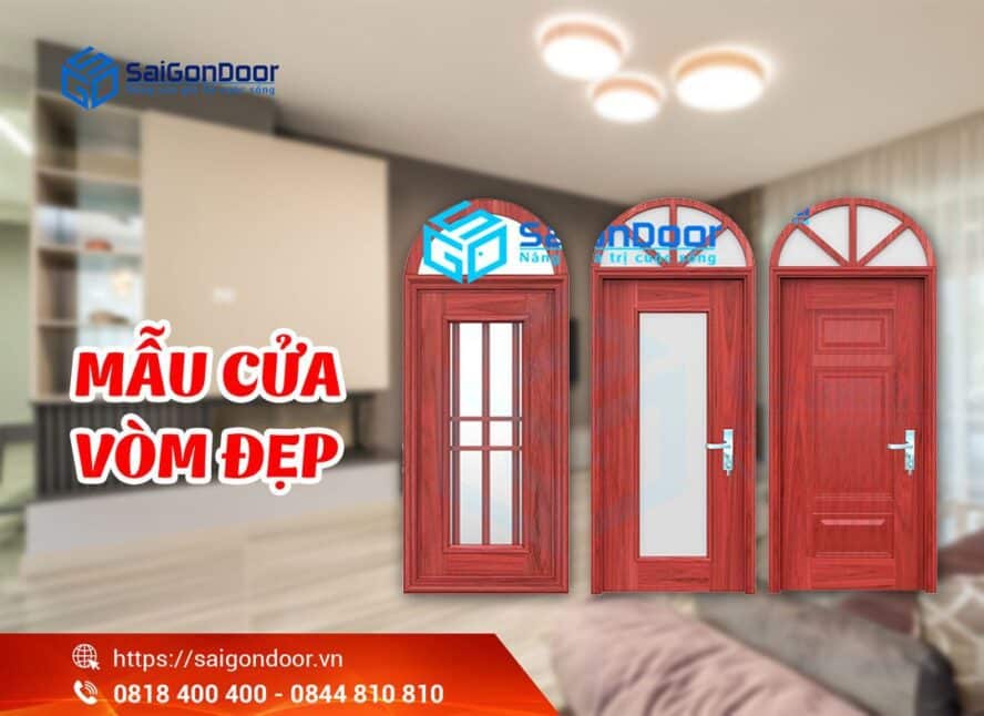 Giá cửa vòm chất liệu thép vân gỗ dao động từ 3 triệu đồng đến 30 triệu đồng