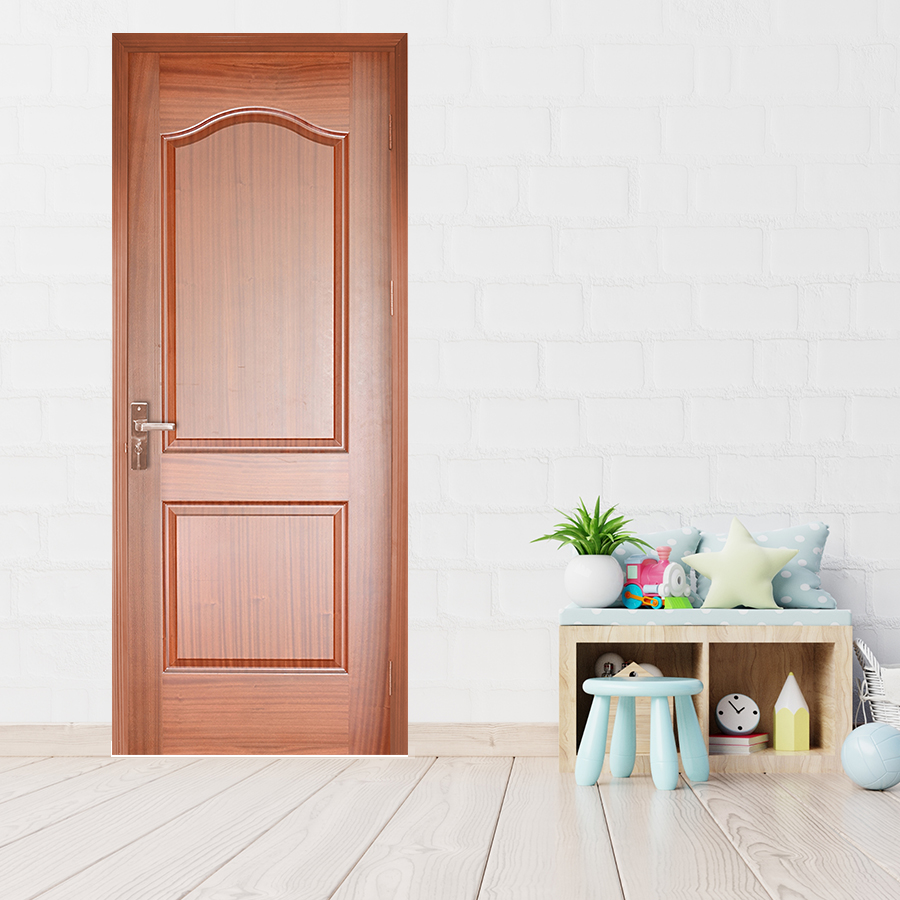 CỬA GỖ PHÒNG NGỦ PN  HDF Veneer 2A-xoan dao