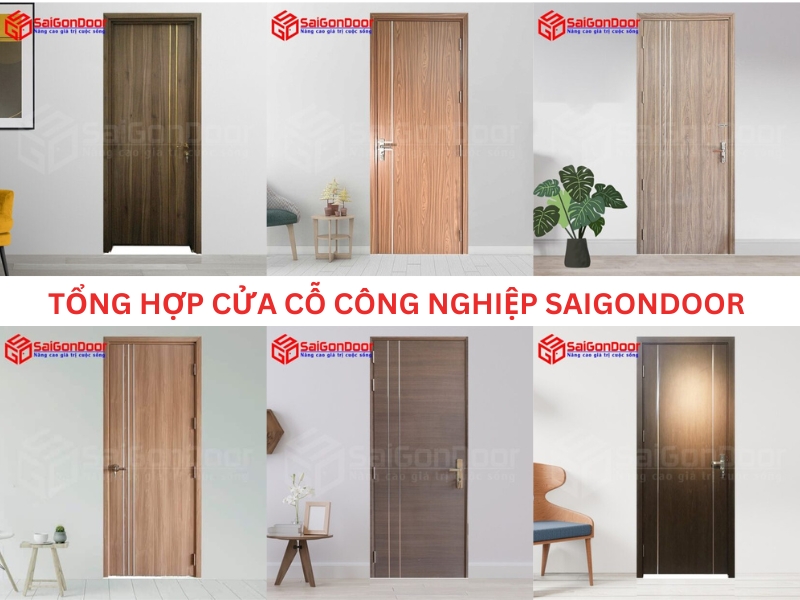 Một số mẫu cửa gỗ công nghiệp