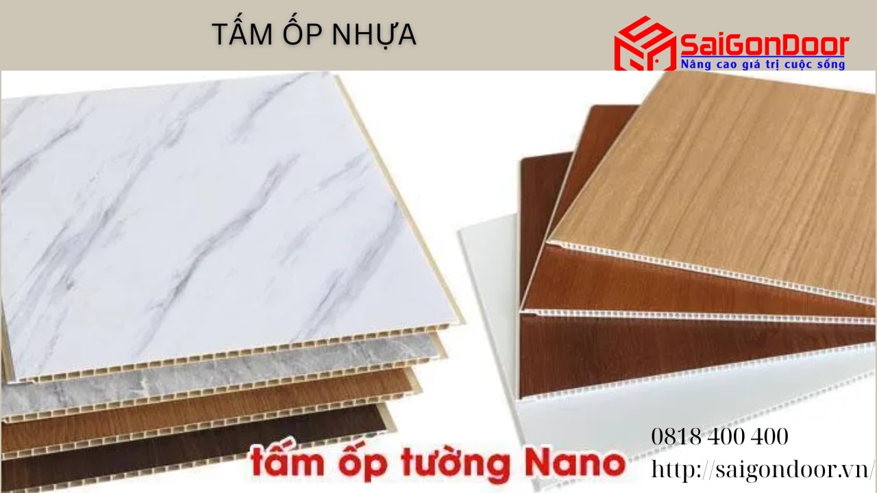 Tấm ốp nhựa mang lại vẻ đẹp tự nhiên và sang trọng cho không gian của bạn