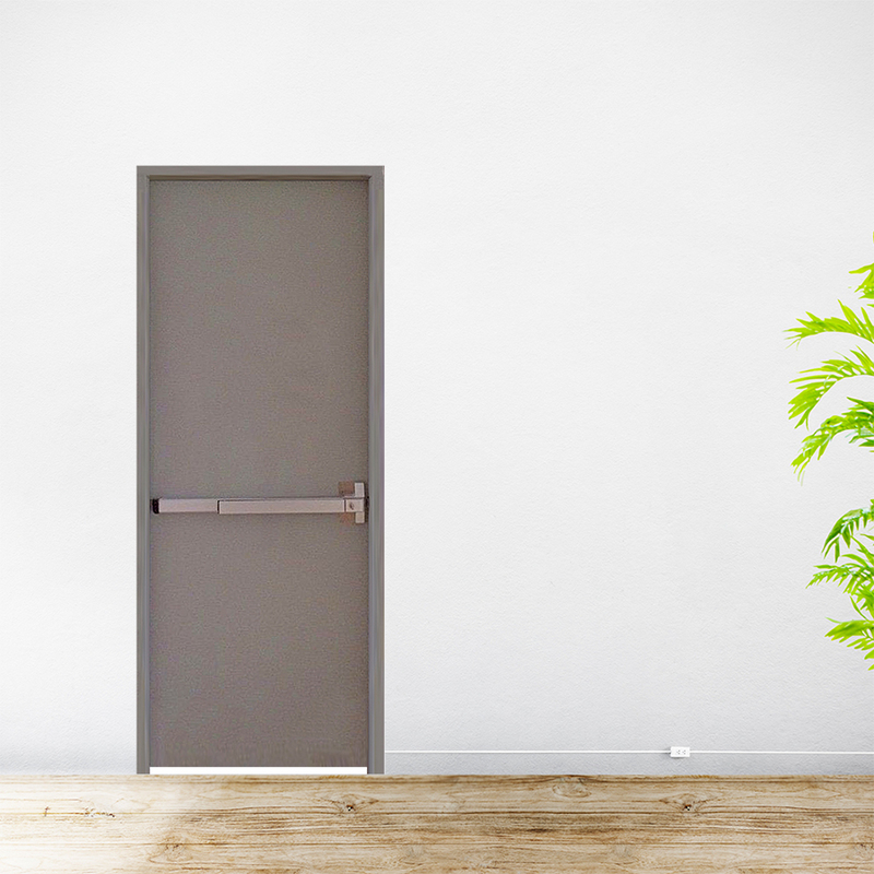 Cửa thép chống cháy TCC P1 xám thanh thoát hiểm