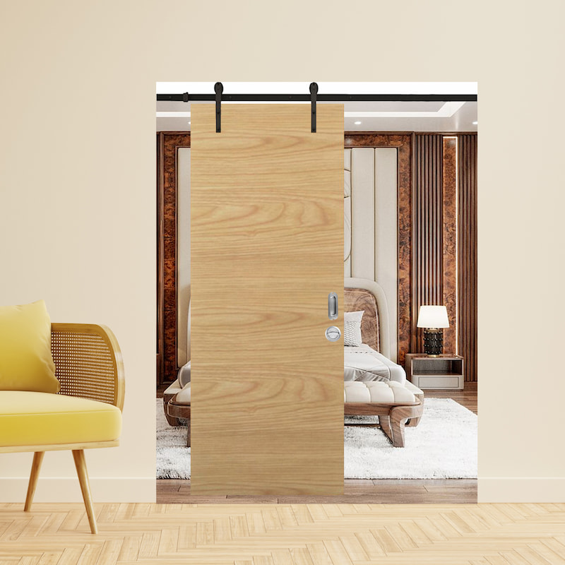 CỬA GỖ CÔNG NGHIỆP MDF VENEER lua truot treo ray