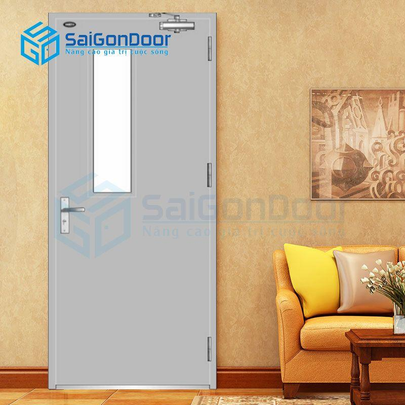Cửa thép chống cháy TCC. P1G1-1-C1