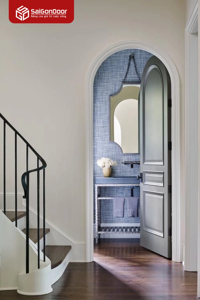 Saigondoor – Giải pháp thiết kế và thi công cửa vòm phòng khách chuyên nghiệp