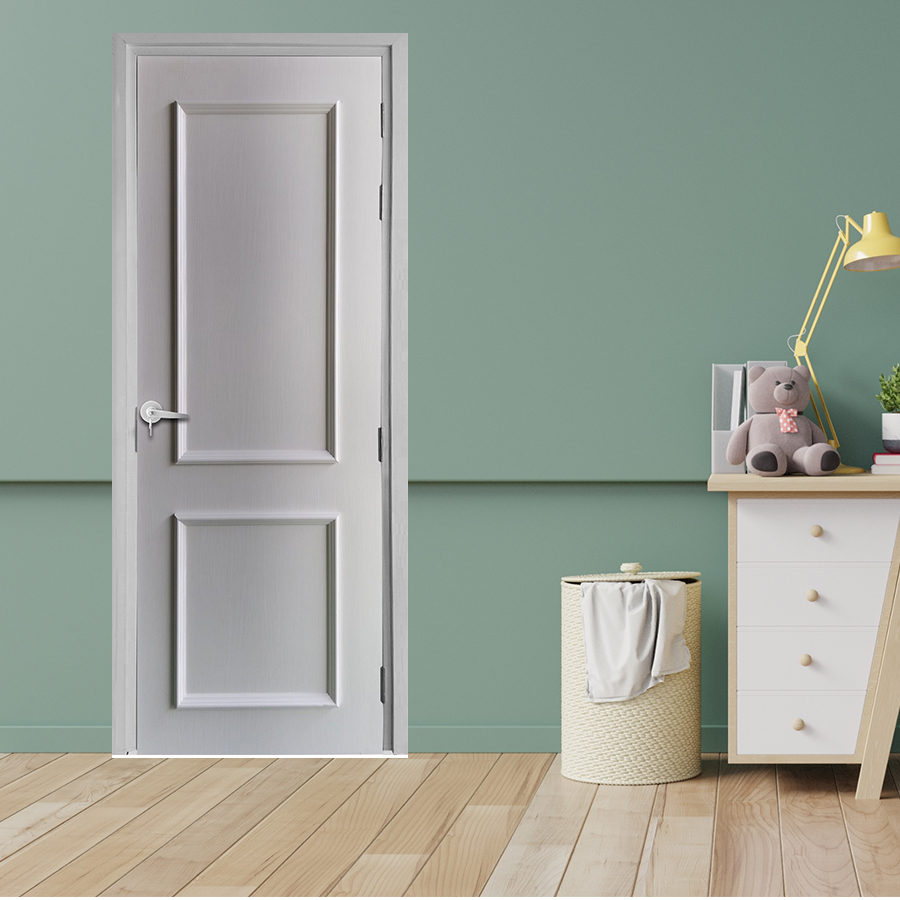 Cửa nhựa giả gỗ composite 2PN trắng 2