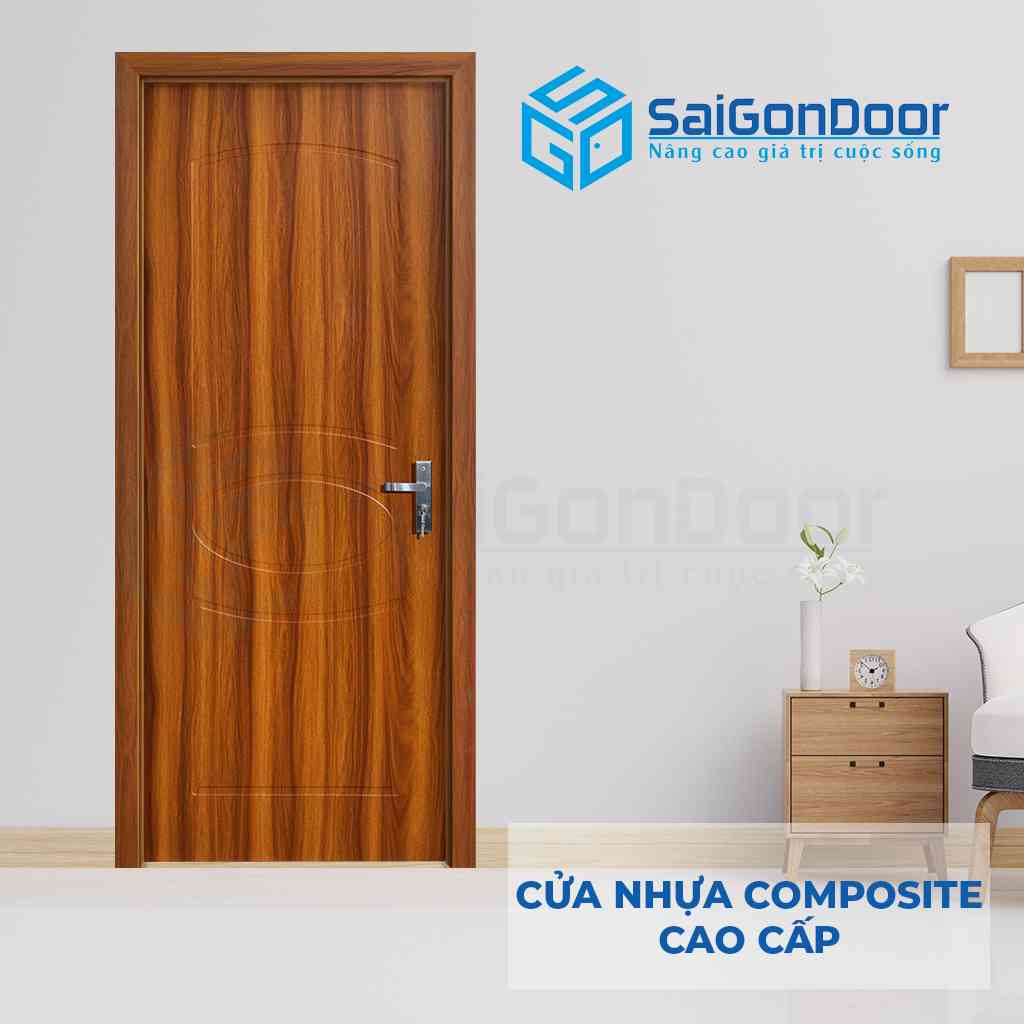 Mẫu cửa phòng ngủ nhựa composite SGD102-M01