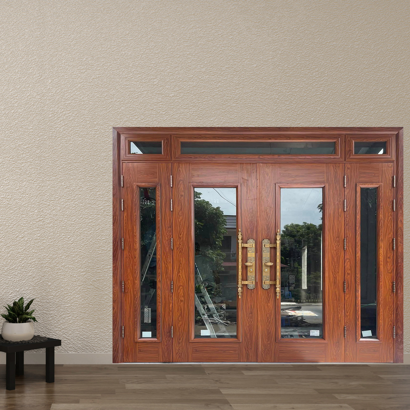 Cửa Thép Vân Gỗ SGD-KM.TVG-4C.18