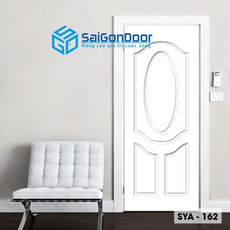 Ứng dụng mẫu cửa nhựa composite màu trắng trong không gian