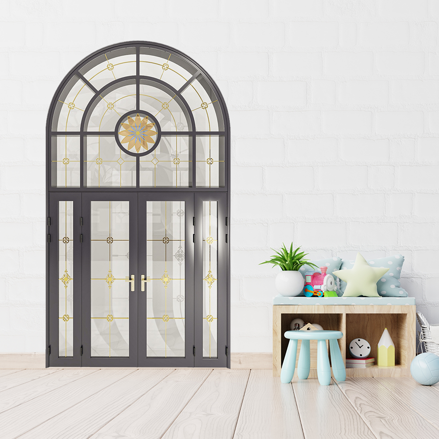 Cửa Nhôm Vân Gỗ SGD-CNVG-16