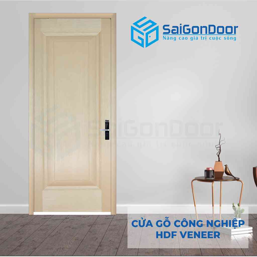 Mẫu 5: Cửa gỗ công nghiệp HDF Veneer 1B