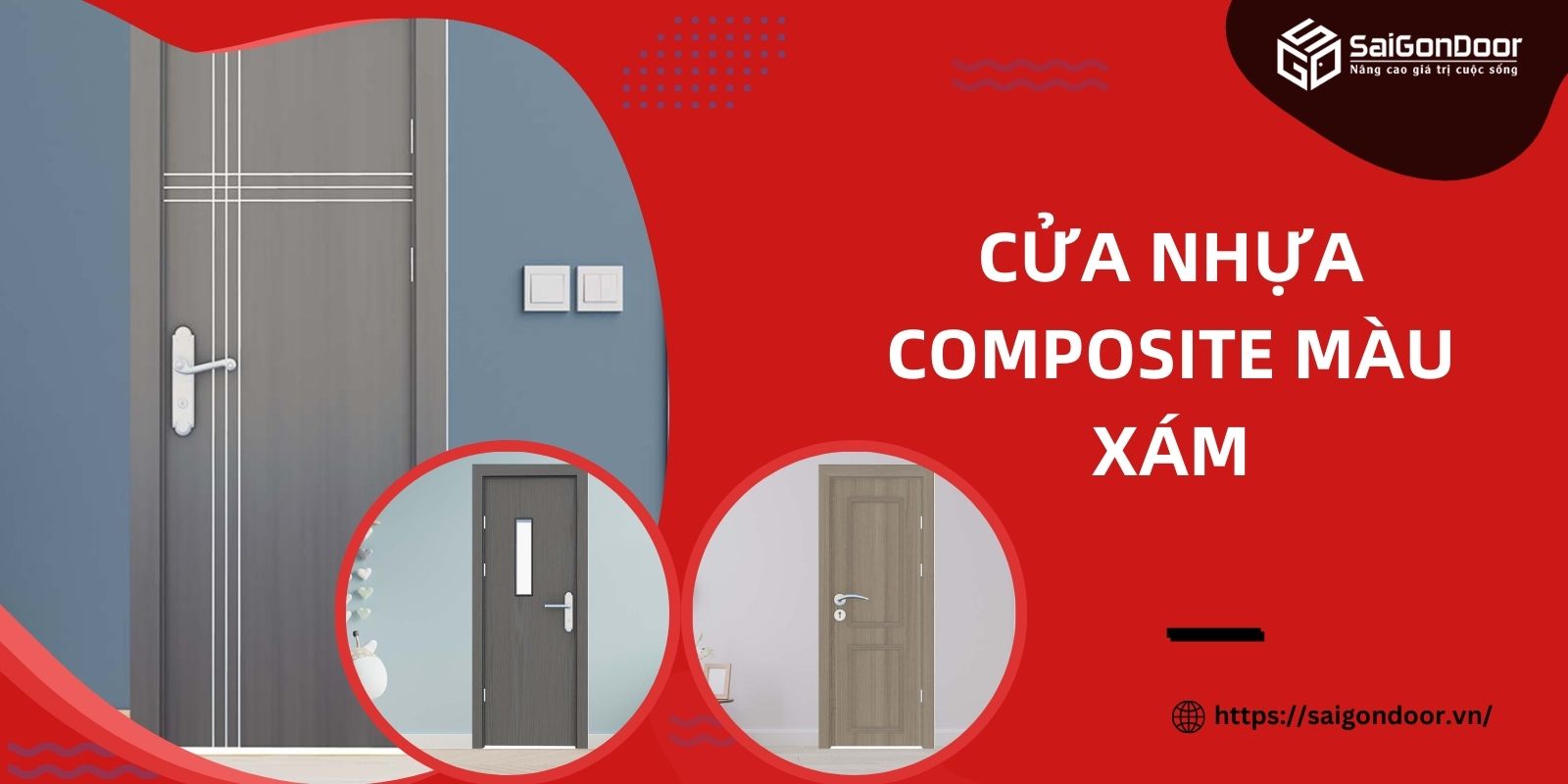 Cửa Nhựa Composite Màu Xám Cao Cấp Giá Từ 950.000 Đồng/Bộ