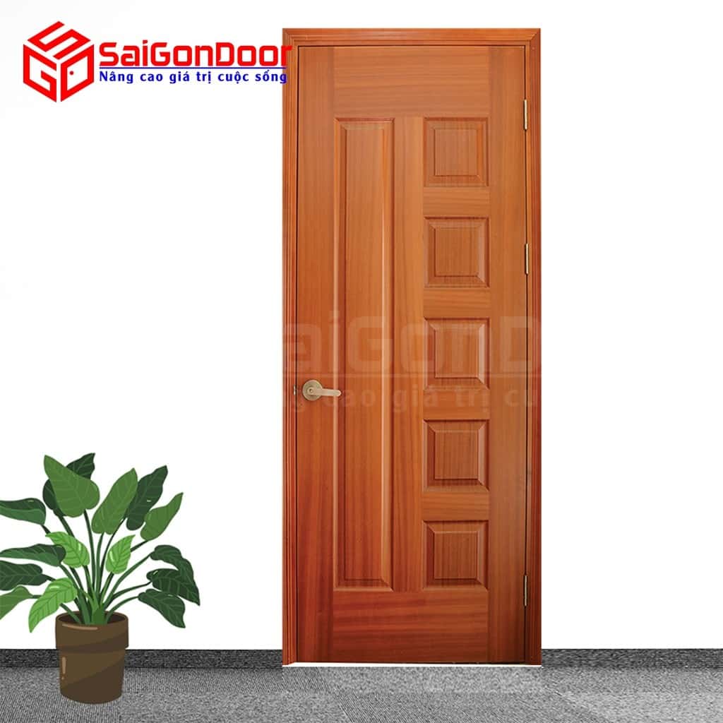 Cửa gỗ công nghiệp HDF Veneer 6B-sapele-8