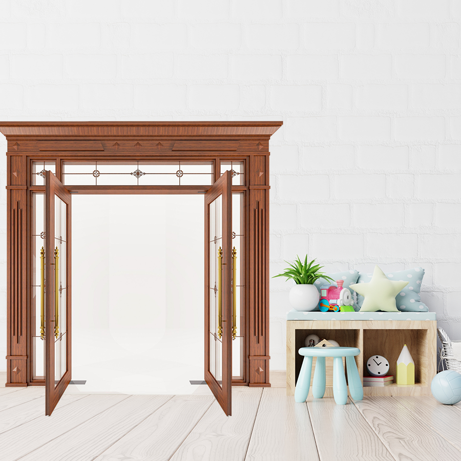 Cửa Nhôm Vân Gỗ 72