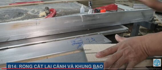 Rong cắt lại cánh và khung bao