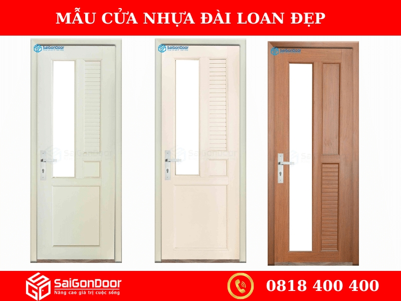 Tổng hợp mẫu cửa nhựa Đài Loan 