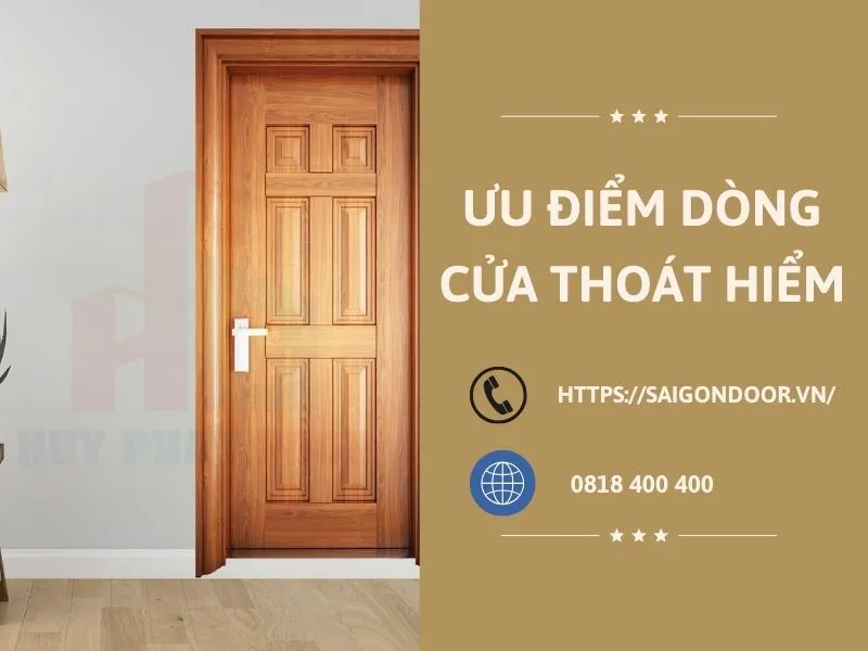 Ưu điểm dòng sản phẩm cửa thoát hiểm SaigonDoor