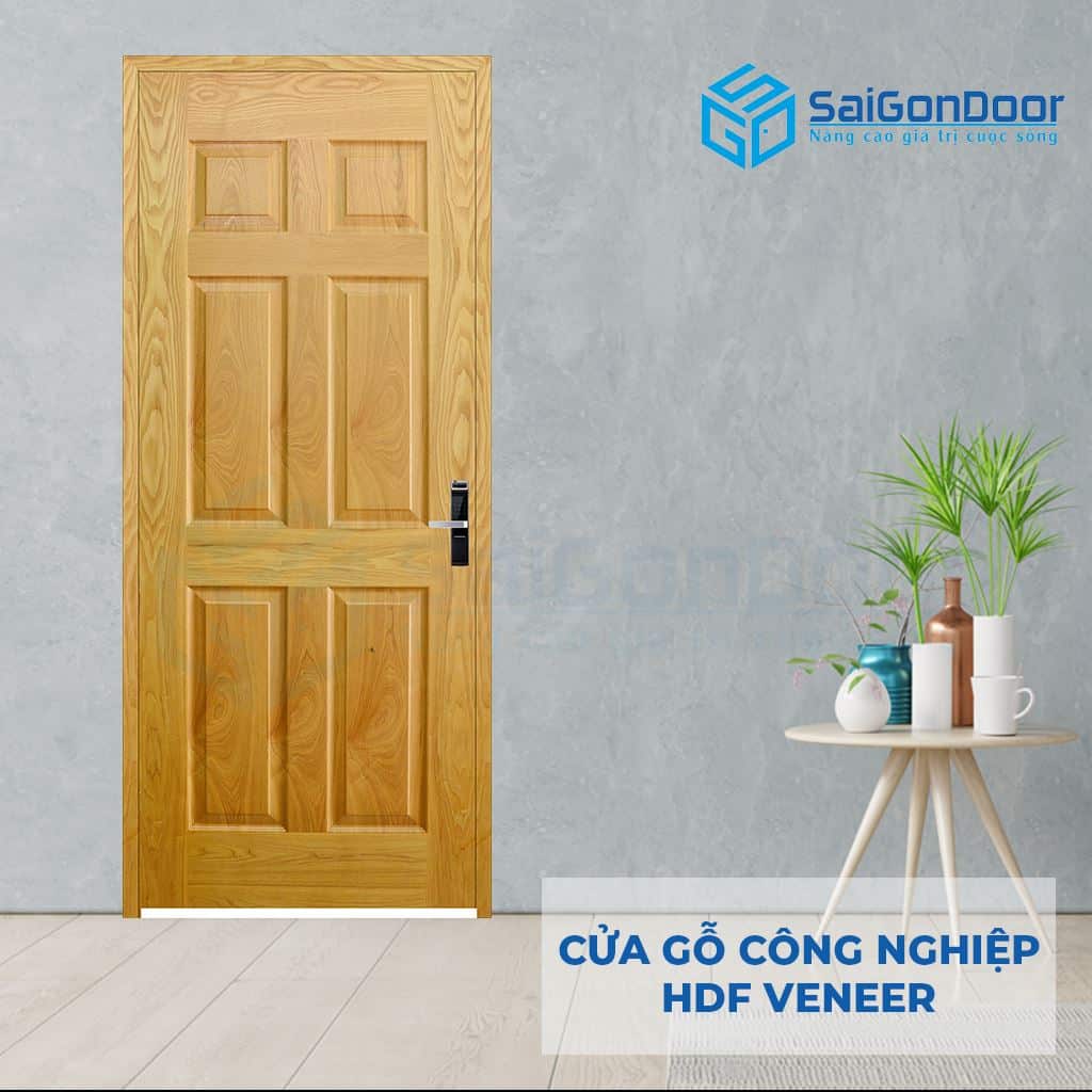 Cửa Gỗ Công Nghiệp HDF Veneer 6A-ash (2)