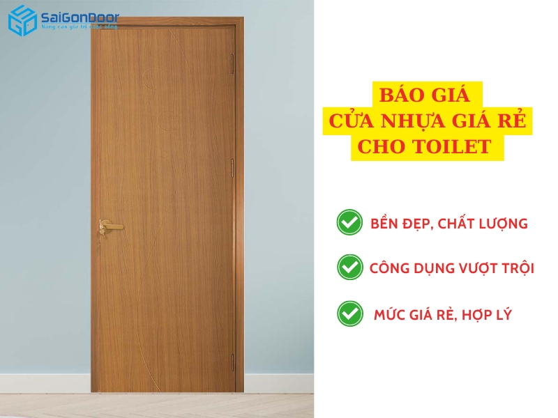 Bảng báo giá các sản phẩm cửa nhựa giá rẻ Toilet