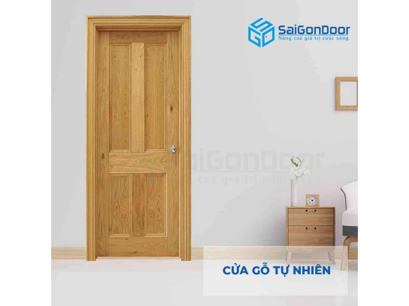 Cửa gỗ tự nhiên GTN 4A Sồi