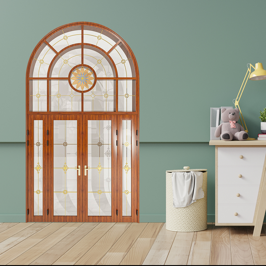 Cửa Nhôm Vân Gỗ SGD-CNVG-2