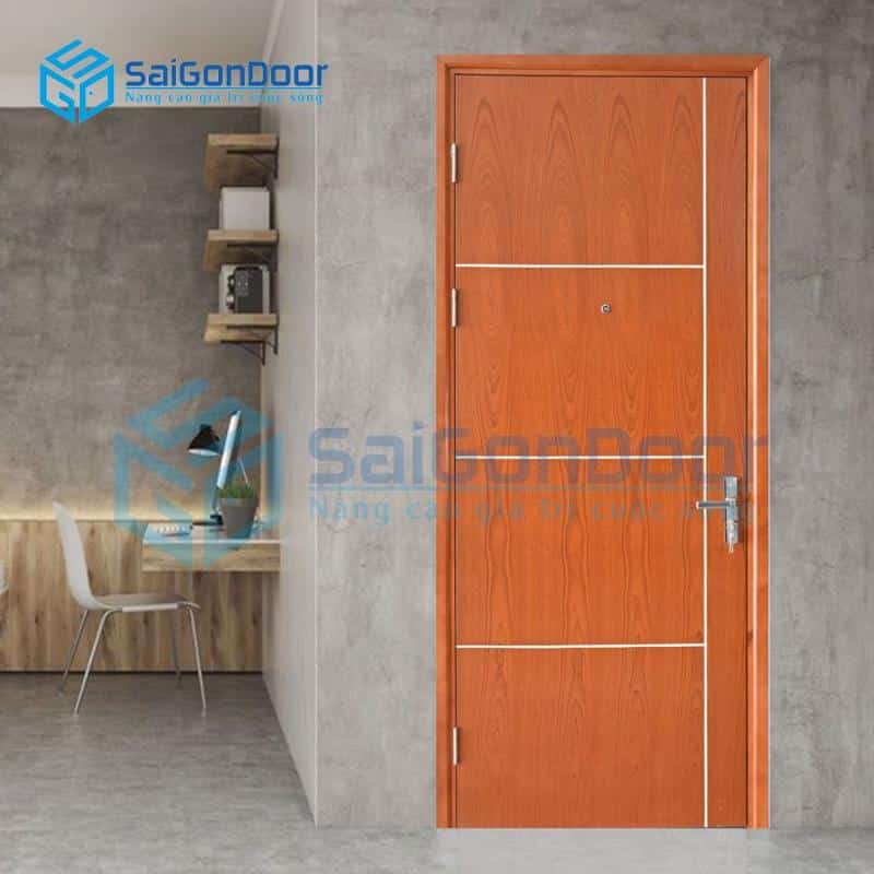 Cửa Gỗ MDF Veneer P1R4b-Xoandao