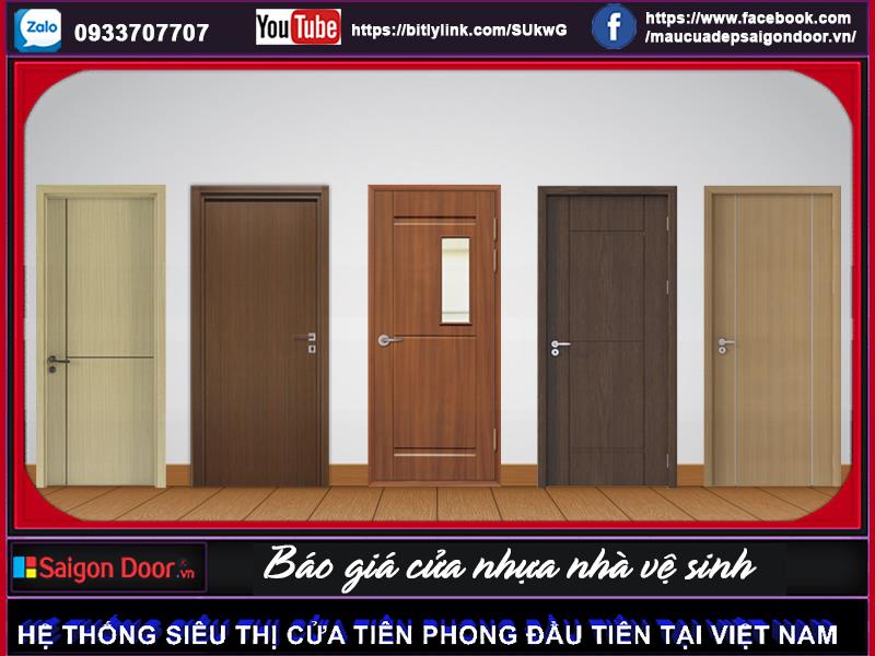 Báo giá cửa nhựa nhà vệ sinh – Cửa nhựa nhà tắm giá bao nhiêu