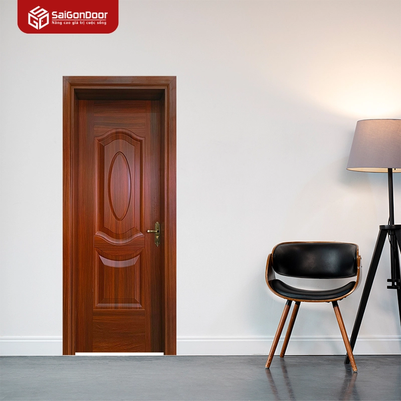 Cửa thép vân gỗ giá rẻ 1 cánh cho cửa thông phòng