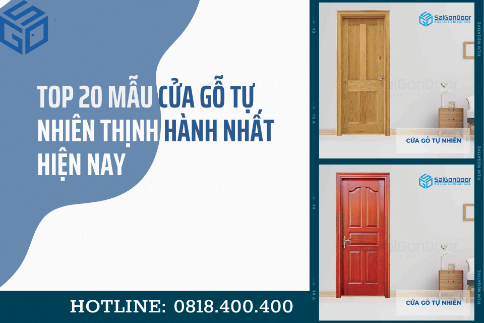 Mẫu cửa gỗ tự nhiên