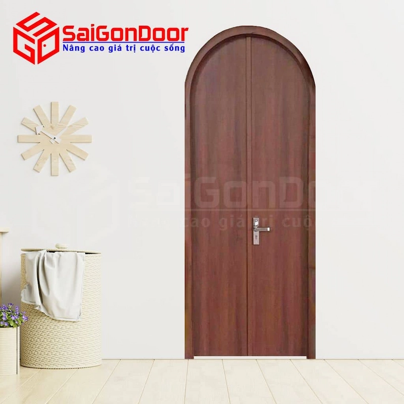 mẫu cửa gỗ vòm đẹp
