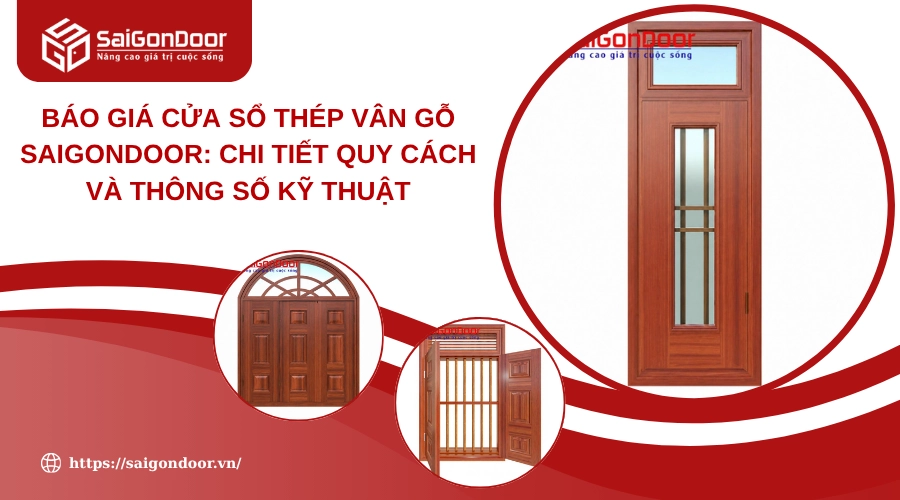 Báo Giá Cửa Sổ Thép Vân Gỗ Saigondoor: Chi Tiết Quy Cách Và Thông Số Kỹ Thuật