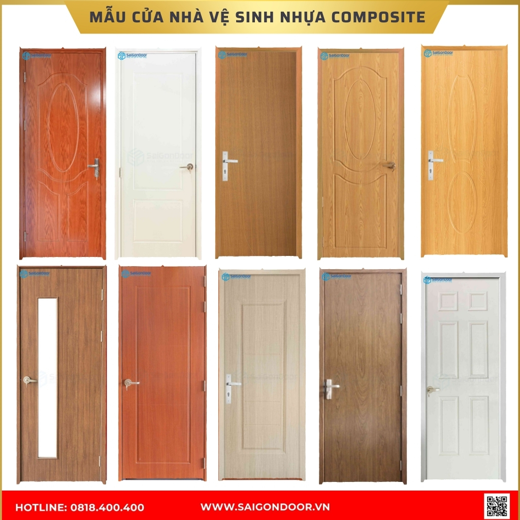 Mẫu cửa nhà vệ sinh nhựa composite được ưa chuộng