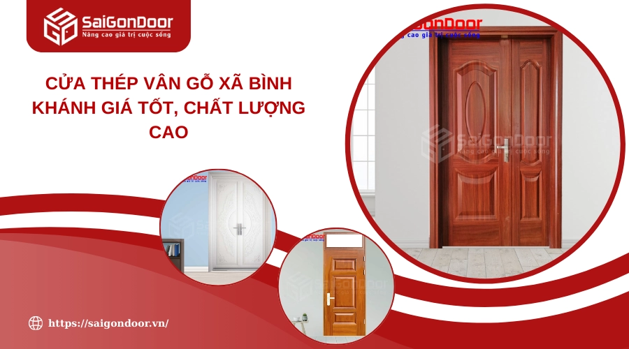 Cửa Thép Vân Gỗ Xã Bình Khánh Giá Tốt, Chất Lượng Cao