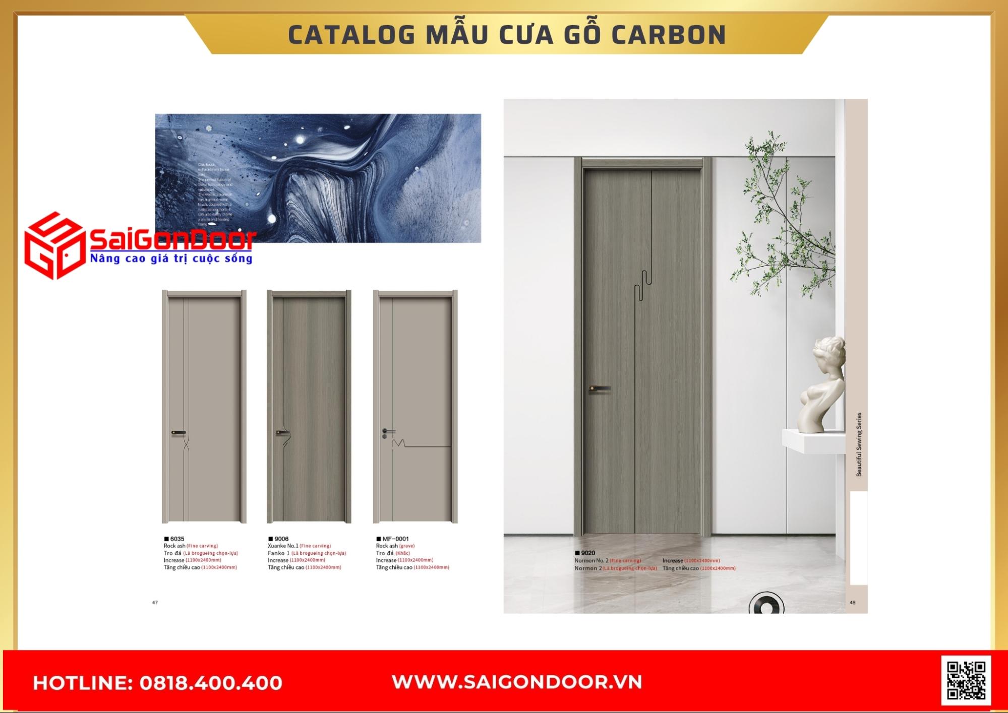 Catalog cửa gỗ carbon