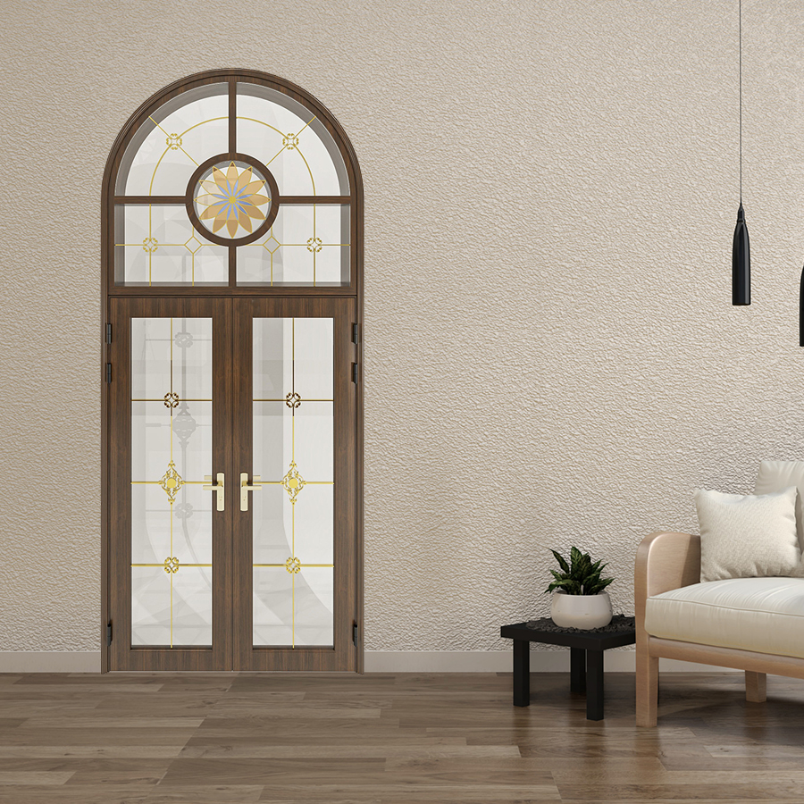 Cửa Nhôm Vân Gỗ SGD-CNVG-10