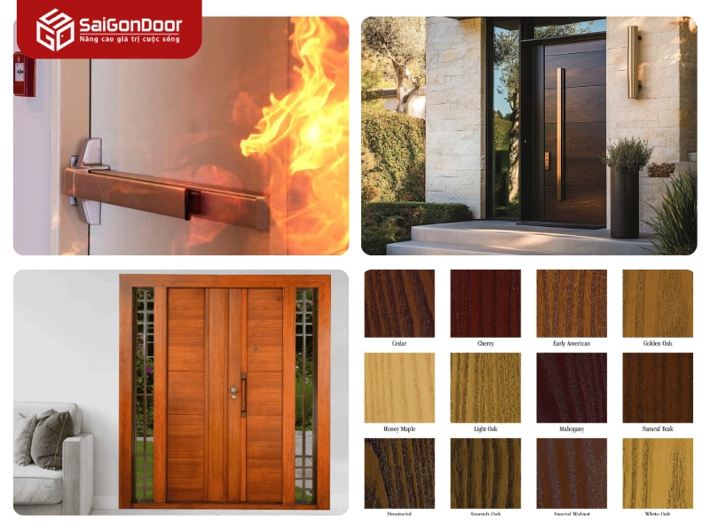 Ưu điểm vượt trội của cửa thép vân gỗ Saigondoor