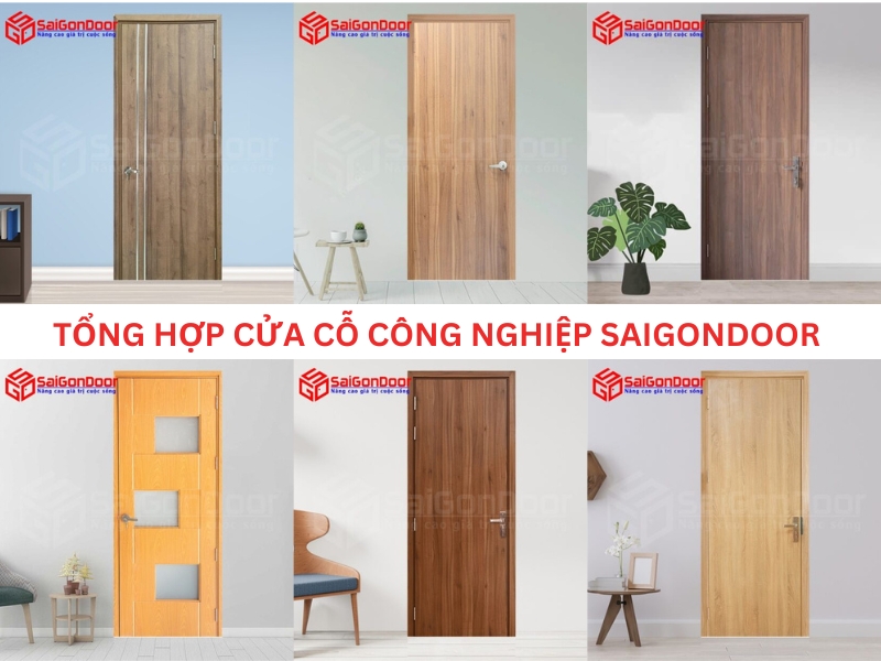 Một số mẫu cửa gỗ công nghiệp