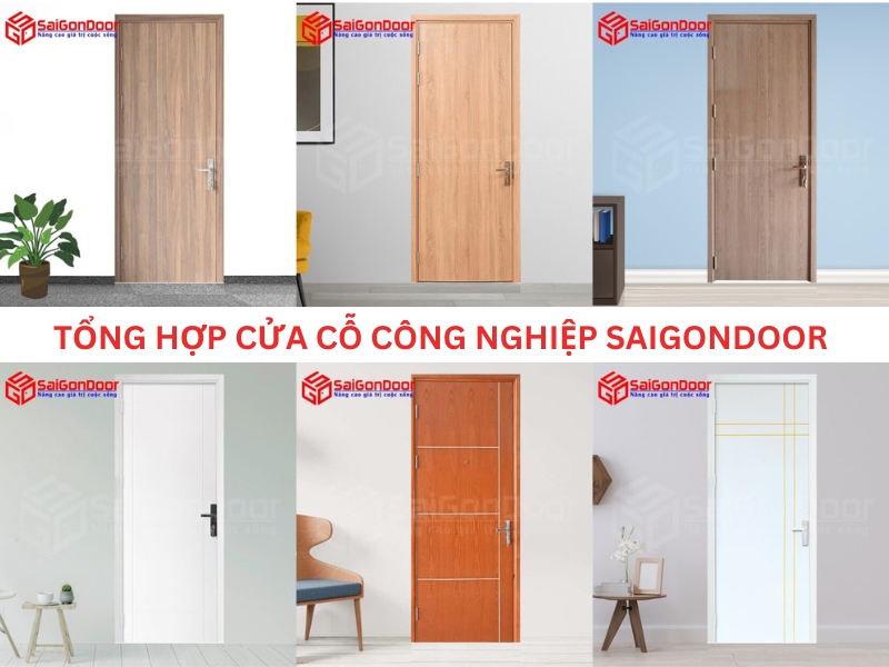 Một số mẫu cửa gỗ công nghiệp