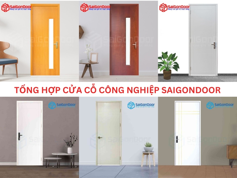 Một số mẫu cửa gỗ công nghiệp