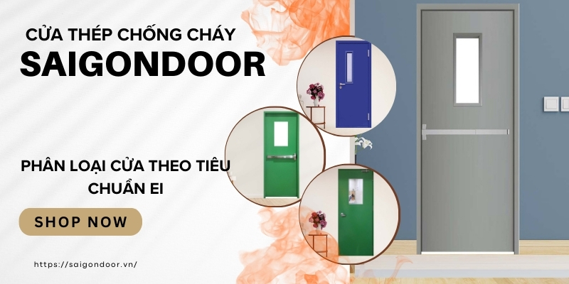 Mẫu cửa thép chống cháy theo tiêu chuẩn EI